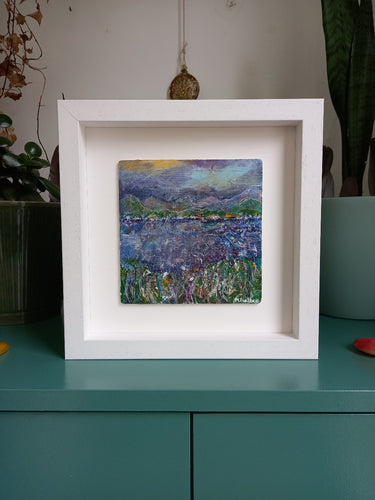 Framed seascape painting by Irish artist Martina Furlong