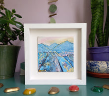 Load image into Gallery viewer, Ethereal Landscape I - original acrylic painting on wood (framed)