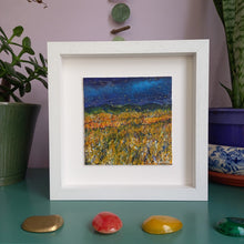 Load image into Gallery viewer, Framed Nightime landscape painting with stars by Irish artist Martina Furlong