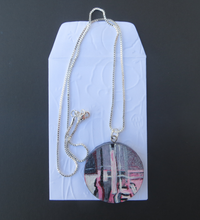 Load image into Gallery viewer, In Pink And Grey - Hand Painted Pendant