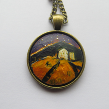 Load image into Gallery viewer, Starry Night - Hand Painted Pendant