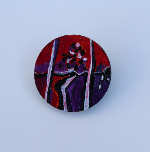 There's Light And Shade In Everyone - Hand Painted Brooch